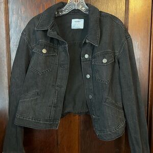 Old Navy Women's Dark Gray Jean Jacket
